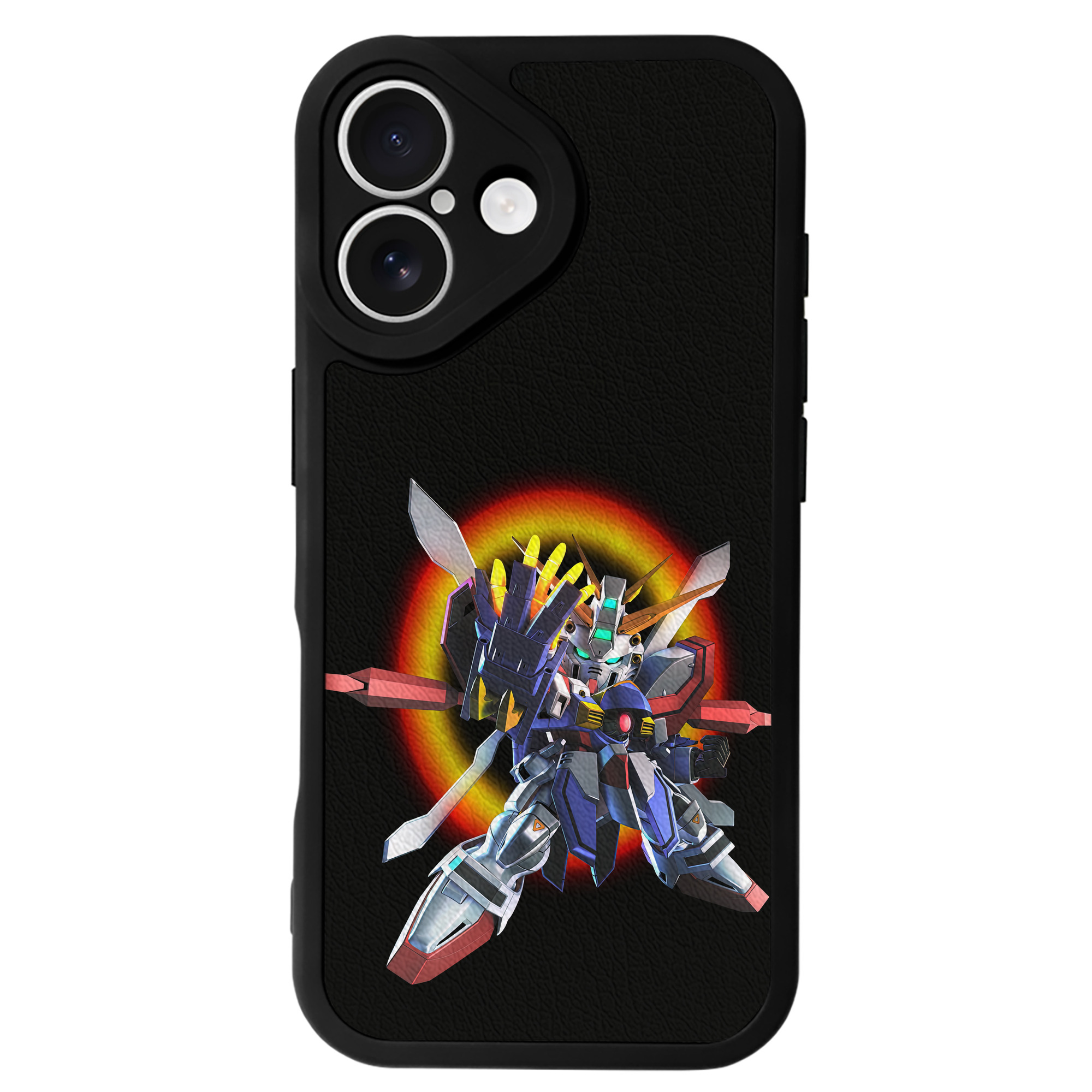 （画像用） 機動戦士ガンダム Mobile Suit Gundam 【iPhone 16シリーズ対応】シリコンスマホケース（レザー調） 材質：シリコン